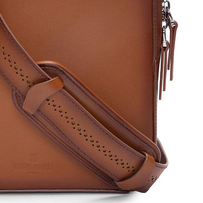 Lapis Bard Ducorium Kent Crossbody Travel Bag - Cognac Brown