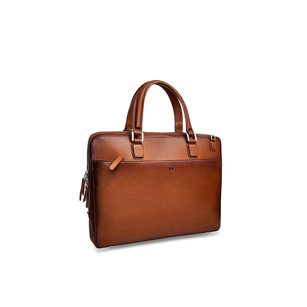 Lapis Bard Ducorium Spencer 15-Inch Slim Laptop Business Bag - Cognac