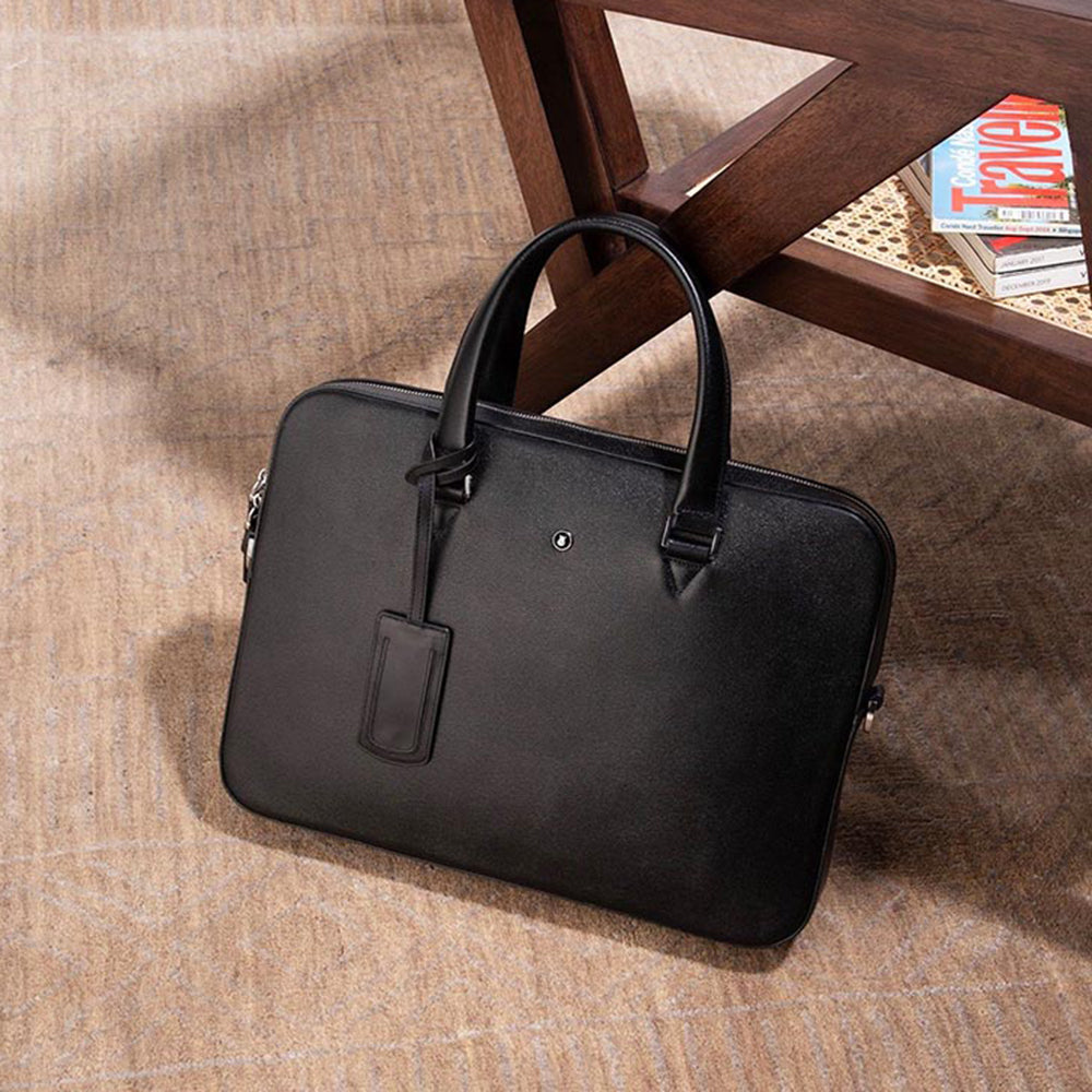 Lapis Bard Belgravia Rhodes 14-inch Slim Laptop Bag - Black
