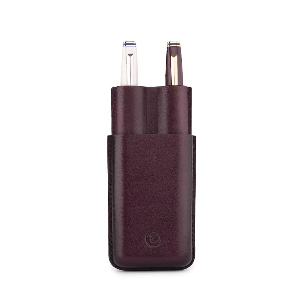 Lapis Bard Ducorium Moulded Pen Case Maroon