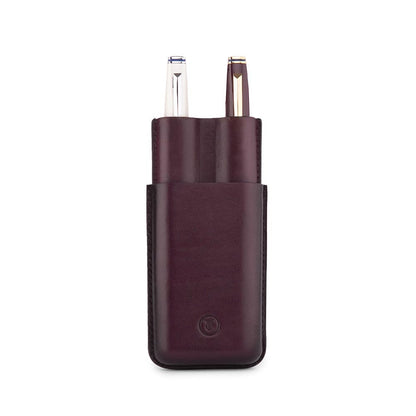 Lapis Bard Ducorium Moulded Pen Case Maroon