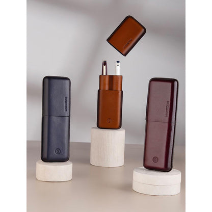 Lapis Bard Ducorium Moulded Pen Case Navy