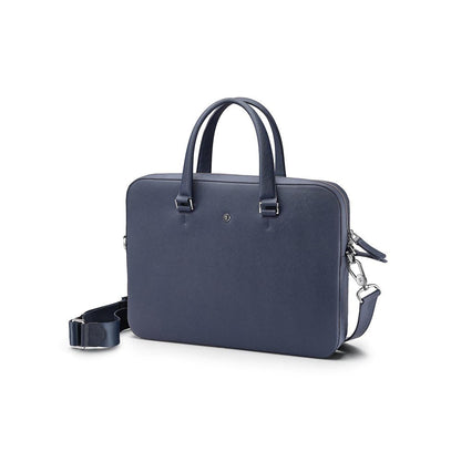 Lapis Bard Navy Stanford Austin 14-inch Slim Laptop Bag with Detachable Belt