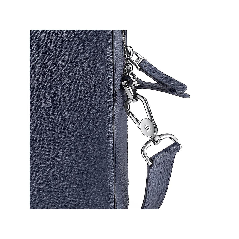Lapis Bard Navy Stanford Austin 14-inch Slim Laptop Bag with Detachable Belt