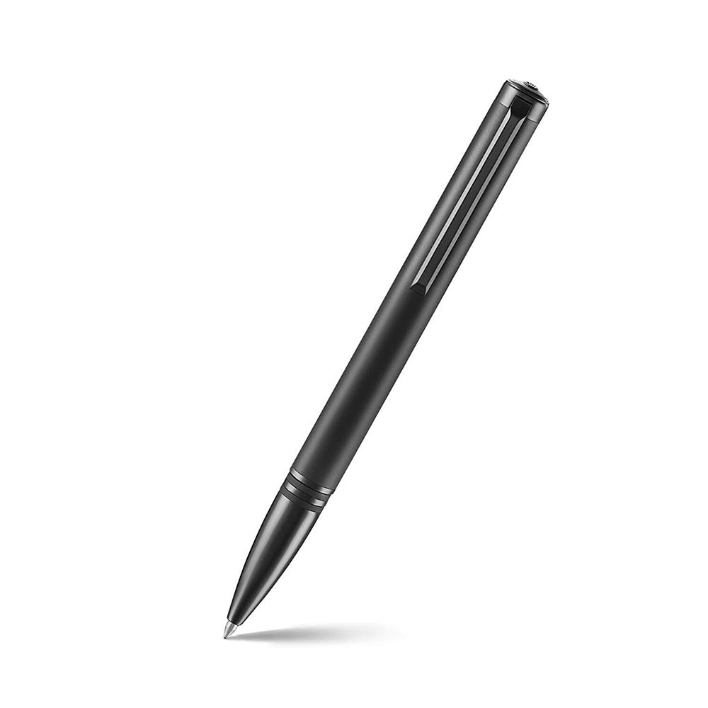 Lapis Bard Torque Matte Grey Ball Pen and GraphiteDucorium Leather Notebook Jacket Gift Set