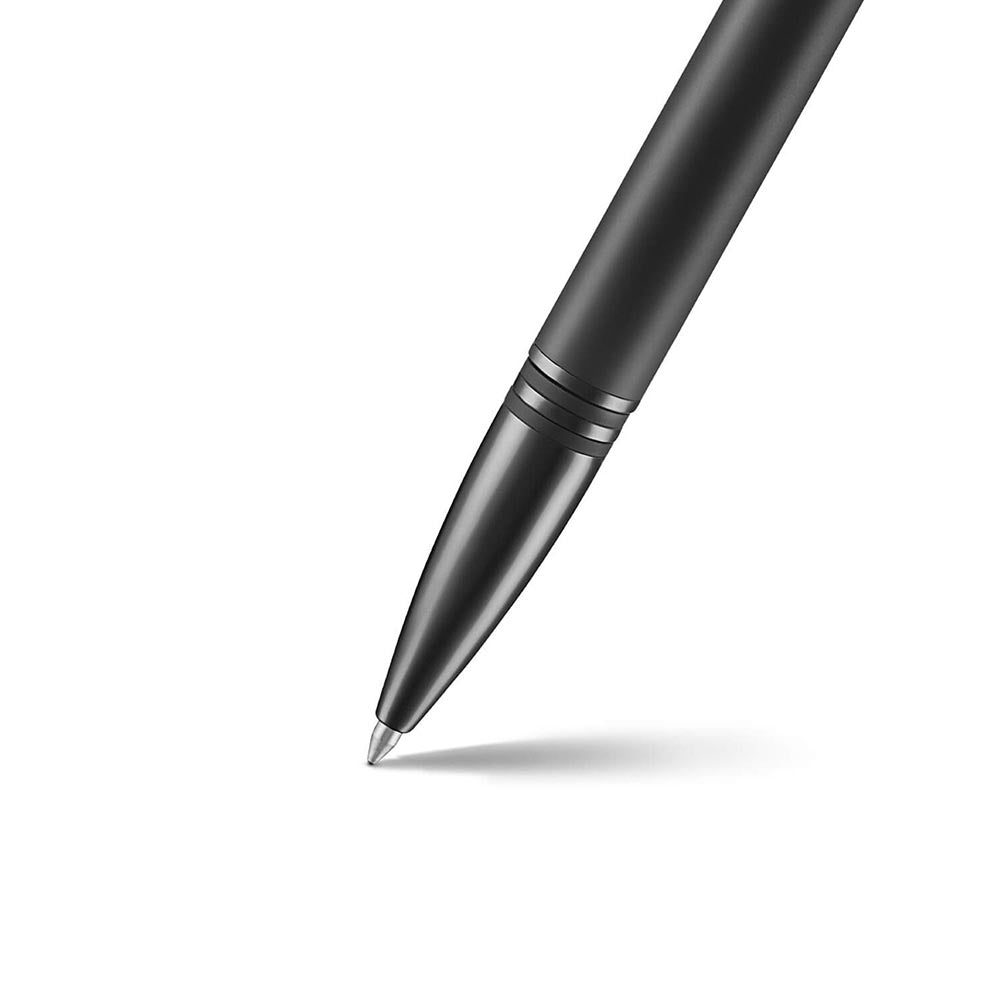 Lapis Bard Torque Matte Grey Ball Pen and GraphiteDucorium Leather Notebook Jacket Gift Set