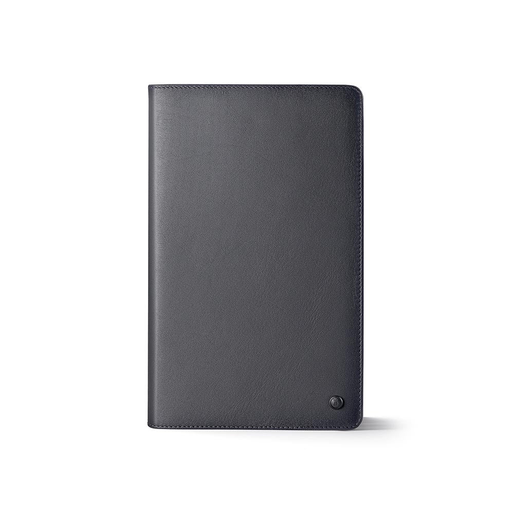 Lapis Bard Torque Matte Grey Ball Pen and GraphiteDucorium Leather Notebook Jacket Gift Set