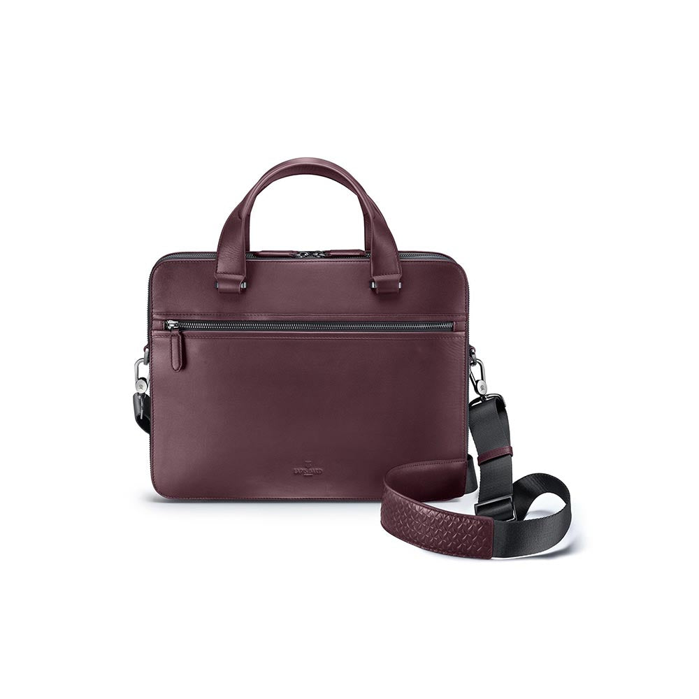 Lapis Bard Enigma 14-Inch Laptop Bag with Detachable Strap- Burgundy