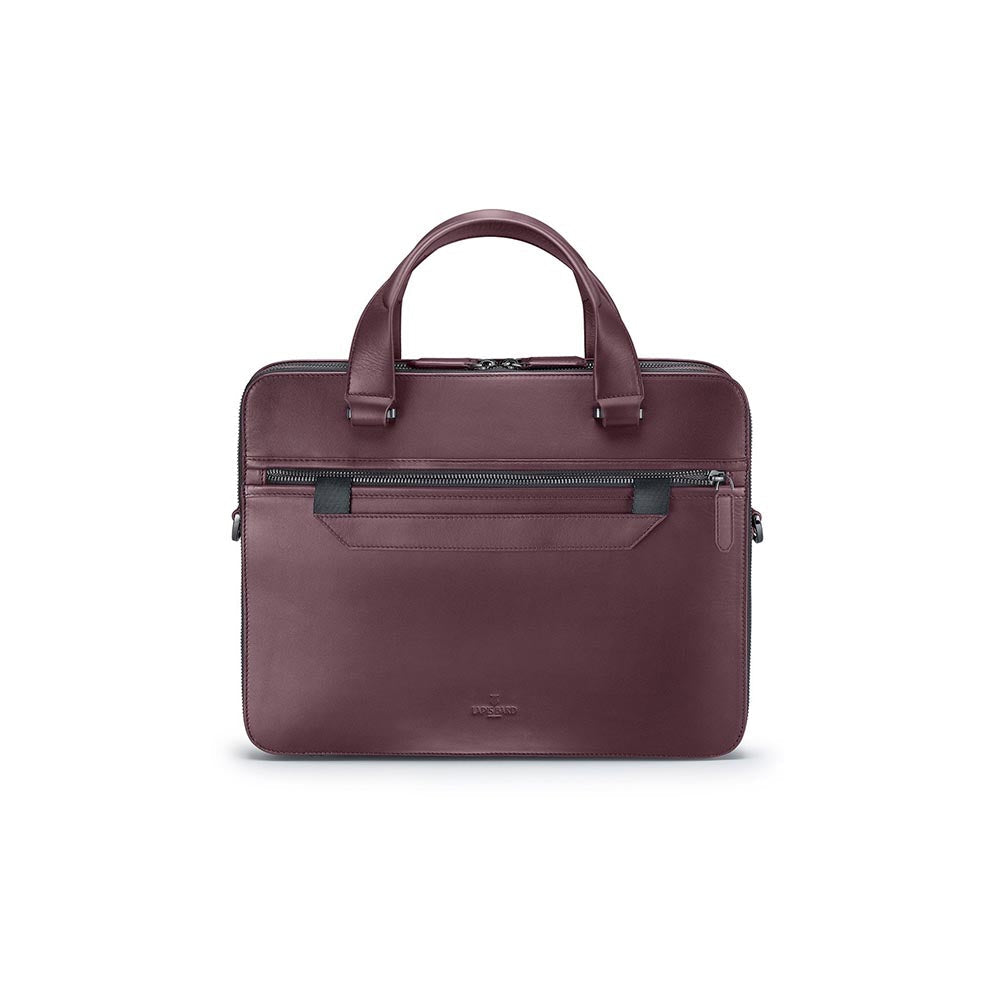 Lapis Bard Enigma 14-Inch Laptop Bag with Detachable Strap- Burgundy