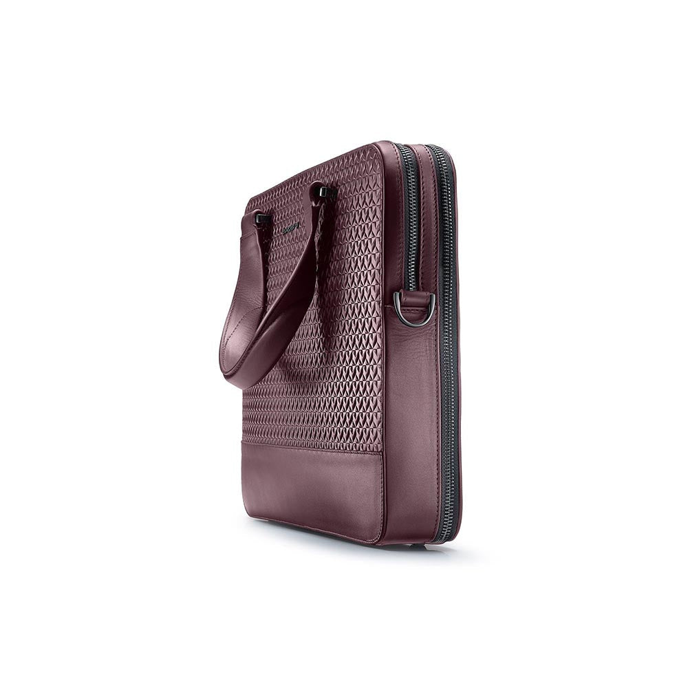 Lapis Bard Enigma 14-Inch Laptop Bag with Detachable Strap- Burgundy
