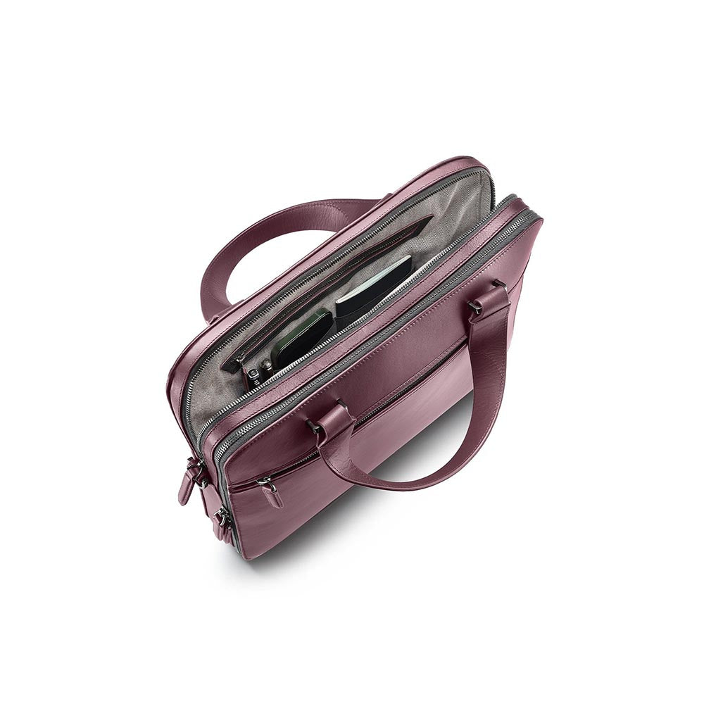 Lapis Bard Enigma 14-Inch Laptop Bag with Detachable Strap- Burgundy