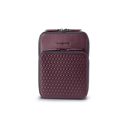 Lapis Bard Enigma Crossbody Bag - Burgundy