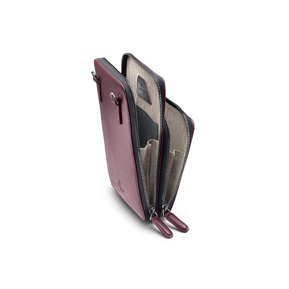 Lapis Bard Enigma Crossbody Bag - Burgundy