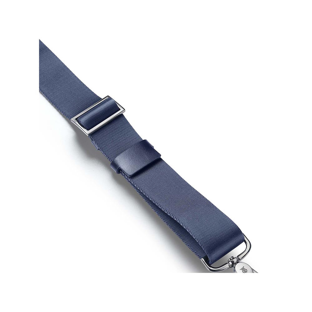 Lapis Bard Crossover Desert Bloom Cactus Leather Laptop Bag With Shoulder Strap - Navy Blue