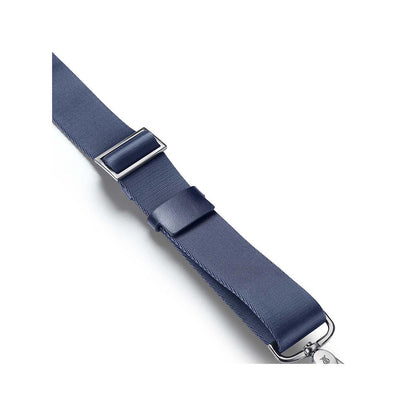 Lapis Bard Crossover Desert Bloom Cactus Leather Laptop Bag With Shoulder Strap - Navy Blue