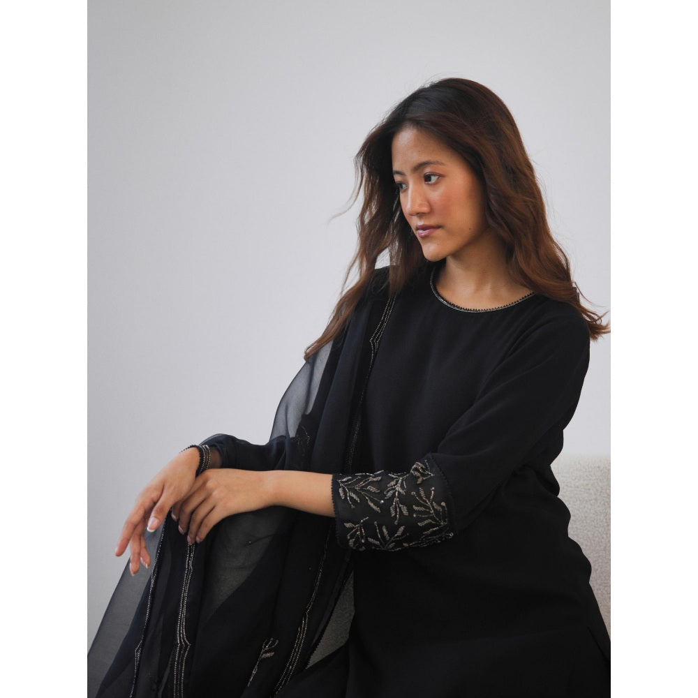 Lavanya Ahuja Midnight Kurta and Pant with Dupatta (Set of 3)