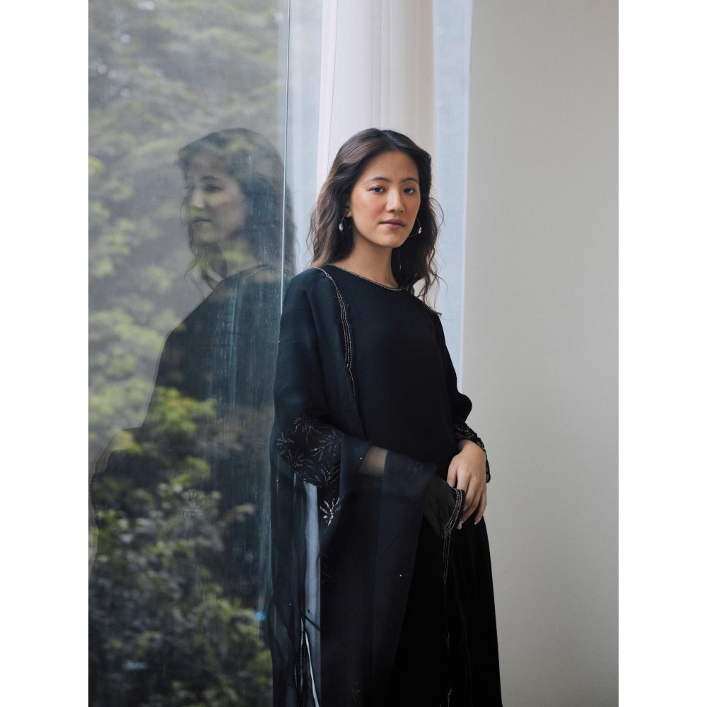 Lavanya Ahuja Midnight Kurta and Pant with Dupatta (Set of 3)