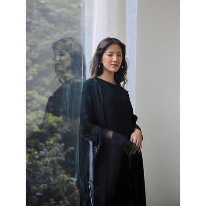 Lavanya Ahuja Midnight Kurta and Pant with Dupatta (Set of 3)