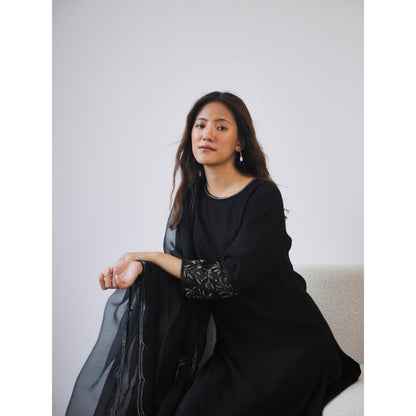 Lavanya Ahuja Midnight Kurta and Pant with Dupatta (Set of 3)