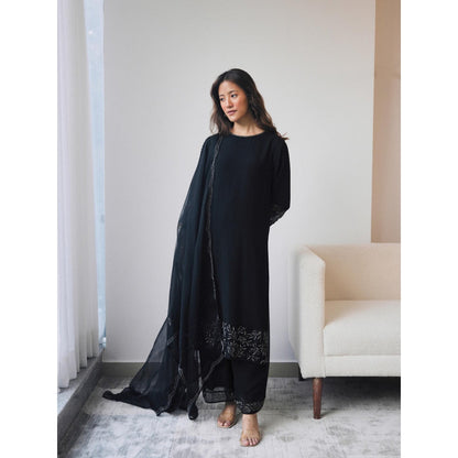 Lavanya Ahuja Midnight Kurta and Pant with Dupatta (Set of 3)