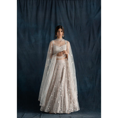 Lavanya Ahuja Soft Embroidered Lehenga & Blouse with Dupatta (Set of 3)