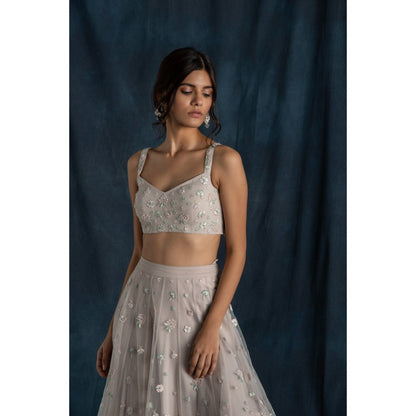 Lavanya Ahuja Soft Embroidered Lehenga & Blouse with Dupatta (Set of 3)