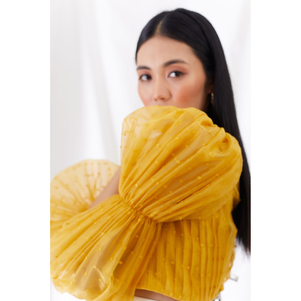 Lavanya Ahuja Sunkissed Billow Sleeve Top