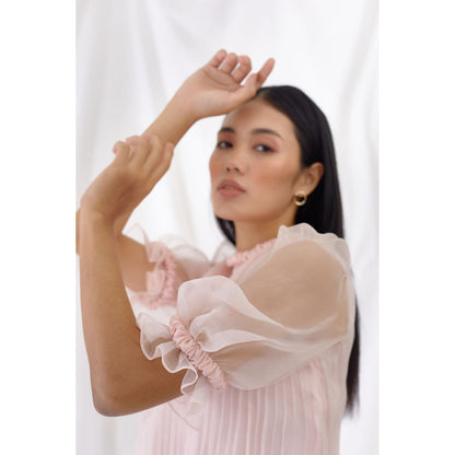 Lavanya Ahuja Rosewater Scrunchie Detail Top