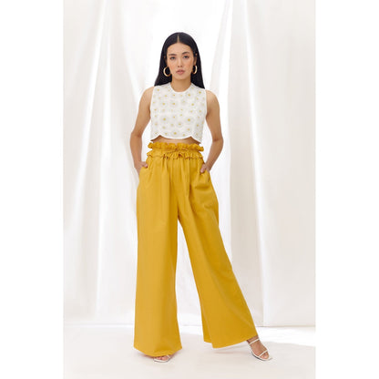 Lavanya Ahuja Sunkissed Drawstring Pant In Poplin