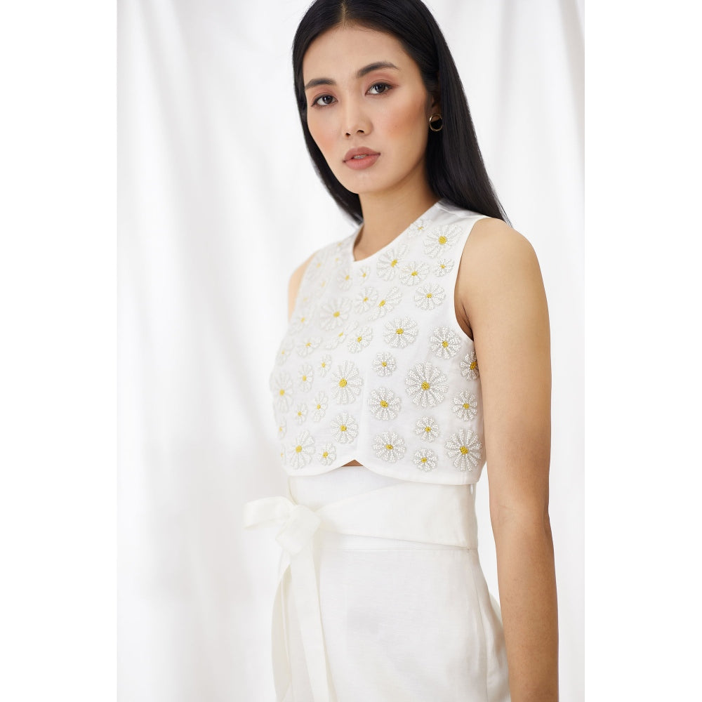 Lavanya Ahuja Fresh As A Daisy Top and Pant (Set of 2)