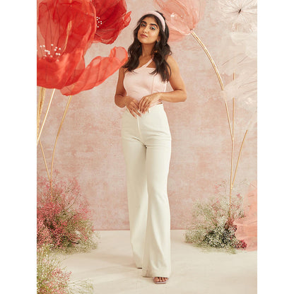 Lea Clothing Vivian Pink Backless Corset Top