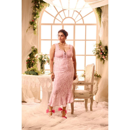 Lea Clothing Aviva Lavender Backless Bodycon Maxi Dress