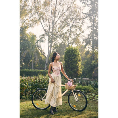 Lea Clothing Hayden Off White Maxi Skirt