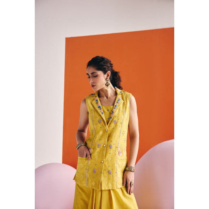 Leela by A Yellow Co-Ord Set