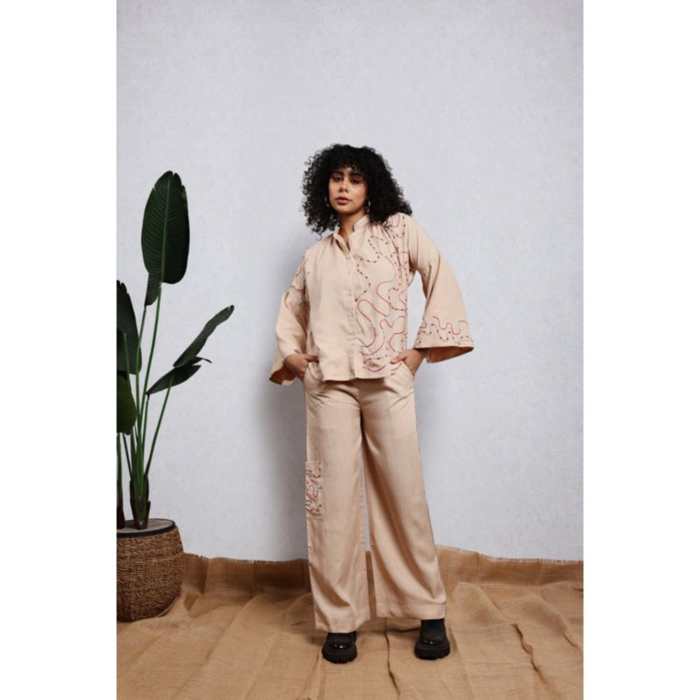 Leela by A Beige Co-Ord Set