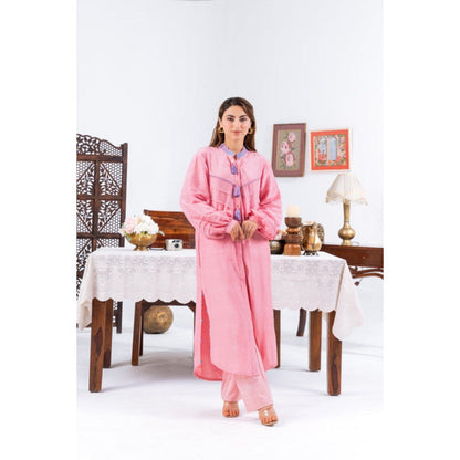 Leela by A Pink Long Shirt Kurta With Pant
