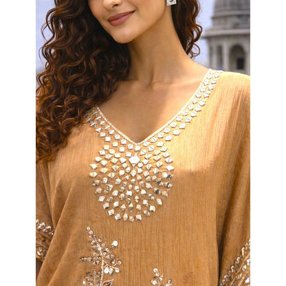MABISH LUXE Mirror Work Kaftan with Pant