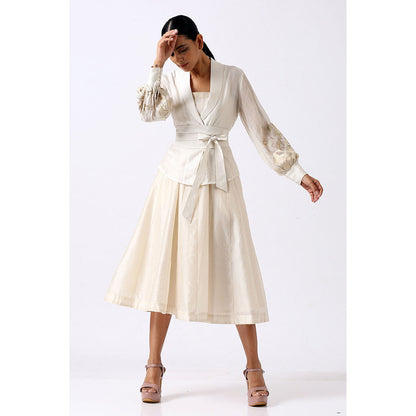 MADDER MUCH Iris Midi Dress - White (Set of 3)