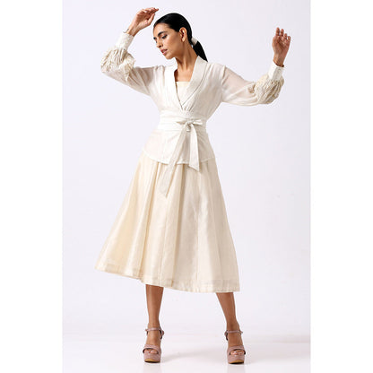 MADDER MUCH Iris Midi Dress - White (Set of 3)