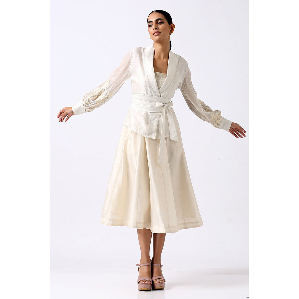 MADDER MUCH Iris Midi Dress - White (Set of 3)