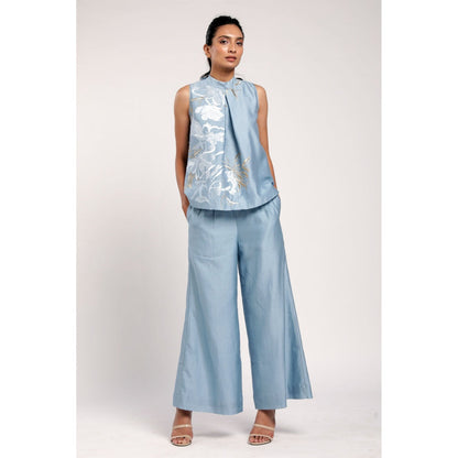 MADDER MUCH Lea- Co-Ord - Blue (Set of 2)