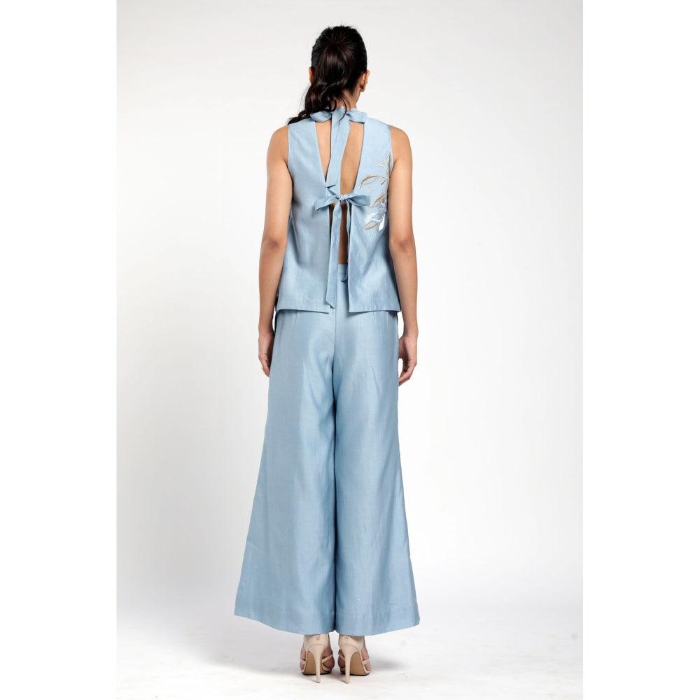 MADDER MUCH Lea- Co-Ord - Blue (Set of 2)
