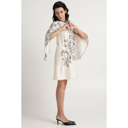 MADDER MUCH Leo Knee Length Dress - White