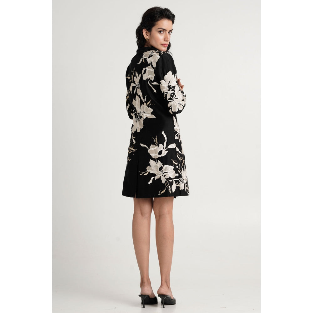 MADDER MUCH Lucas Knee Length Dress - Black