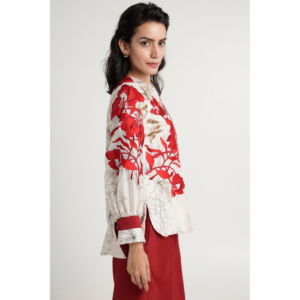 MADDER MUCH Nyla Co-Ord - Red (Set of 2)