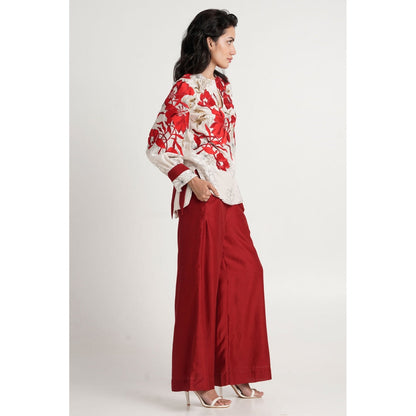 MADDER MUCH Nyla Co-Ord - Red (Set of 2)