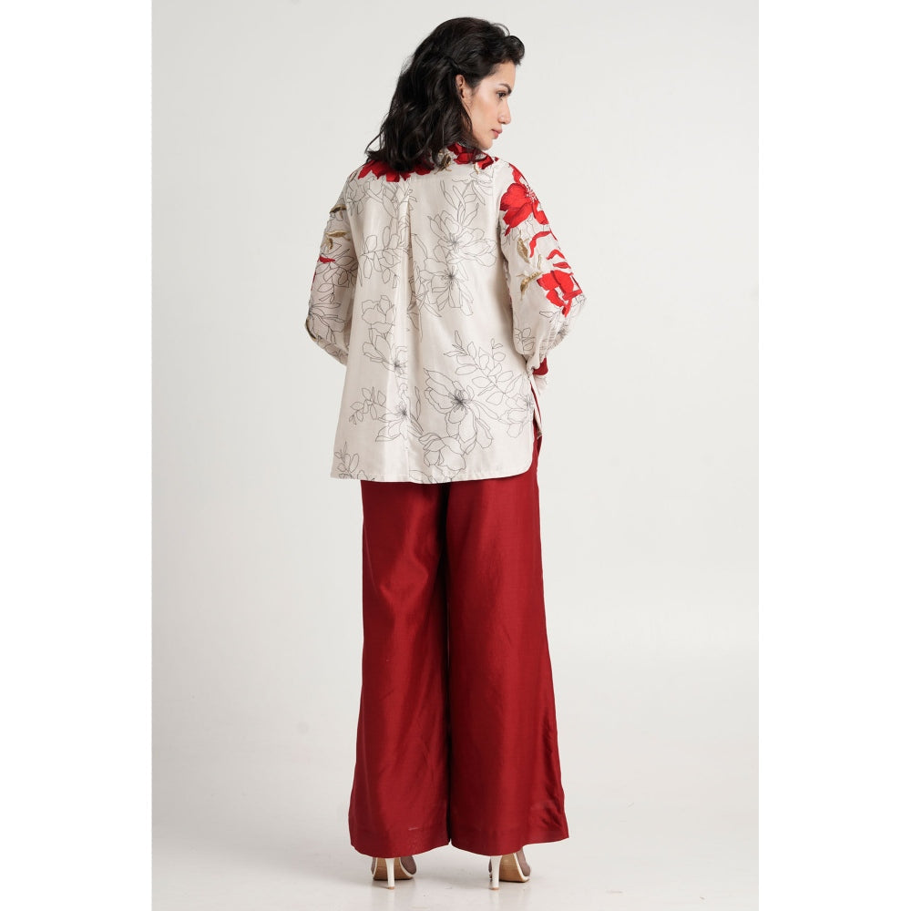 MADDER MUCH Nyla Co-Ord - Red (Set of 2)