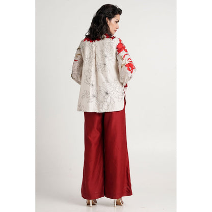 MADDER MUCH Nyla Co-Ord - Red (Set of 2)