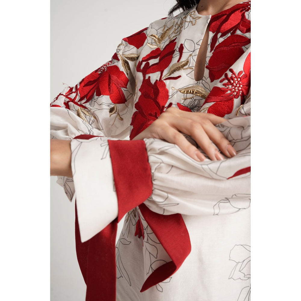 MADDER MUCH Nyla Co-Ord - Red (Set of 2)