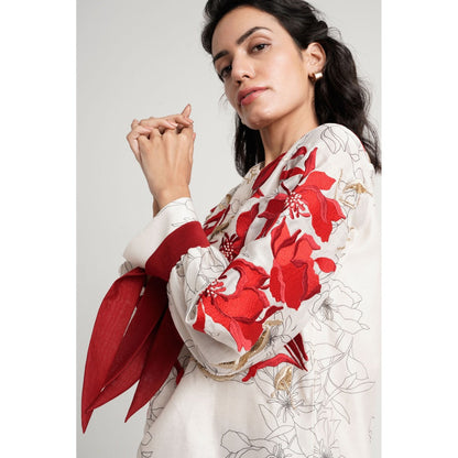 MADDER MUCH Nyla Co-Ord - Red (Set of 2)